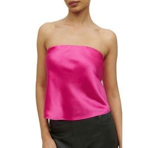 NWT Reformation Spritz Silk Top